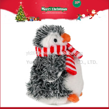 Nuevos juguetes para Navidad 2016, juguetes de pingüino de peluche navideños personalizados ICTI auditados